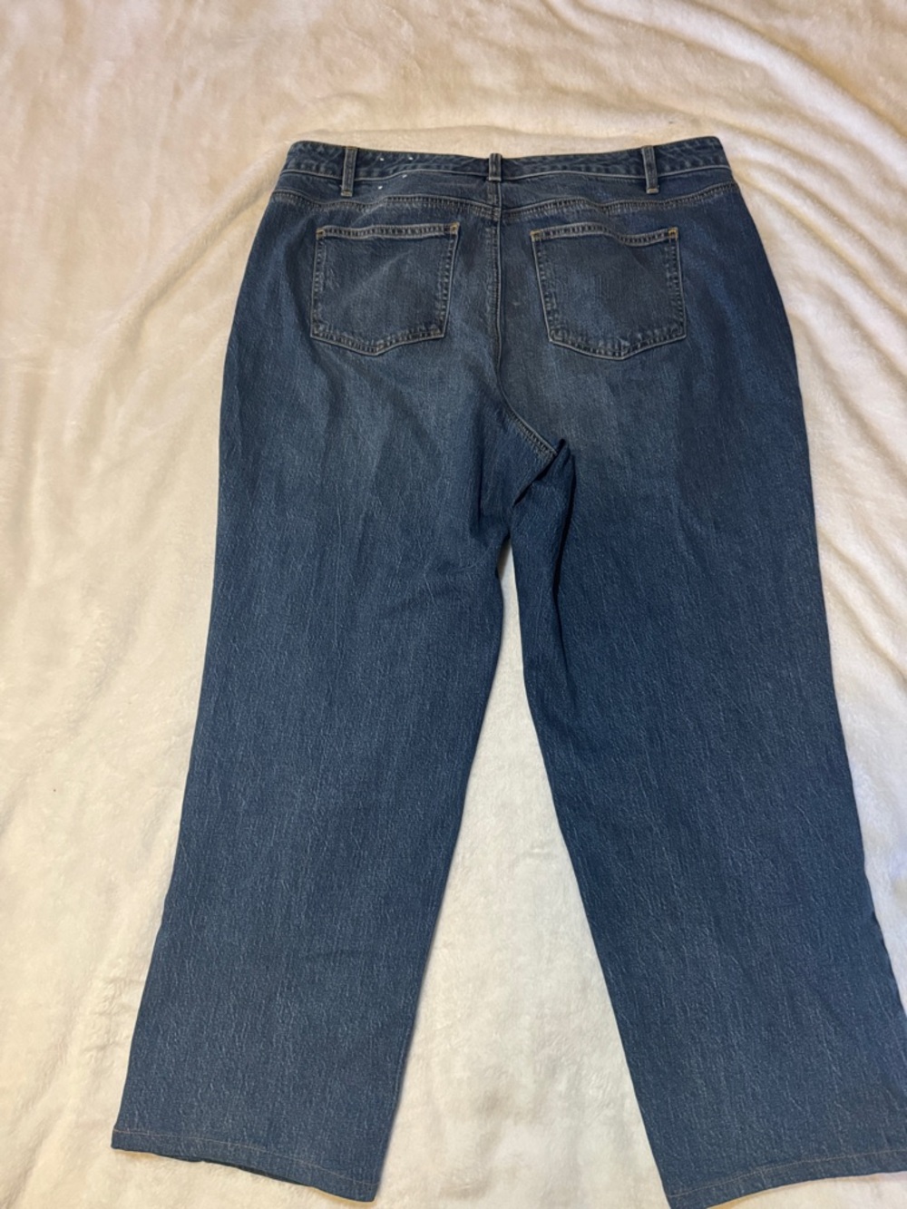 Talbots Women's Straight Leg Jeans - Dark Blue Size 16W - Picture 7 of 9
